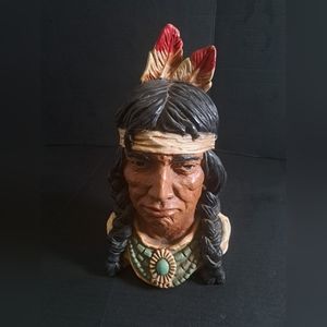 Universal Statuary Corp 1966 Native American Chef Bust.
